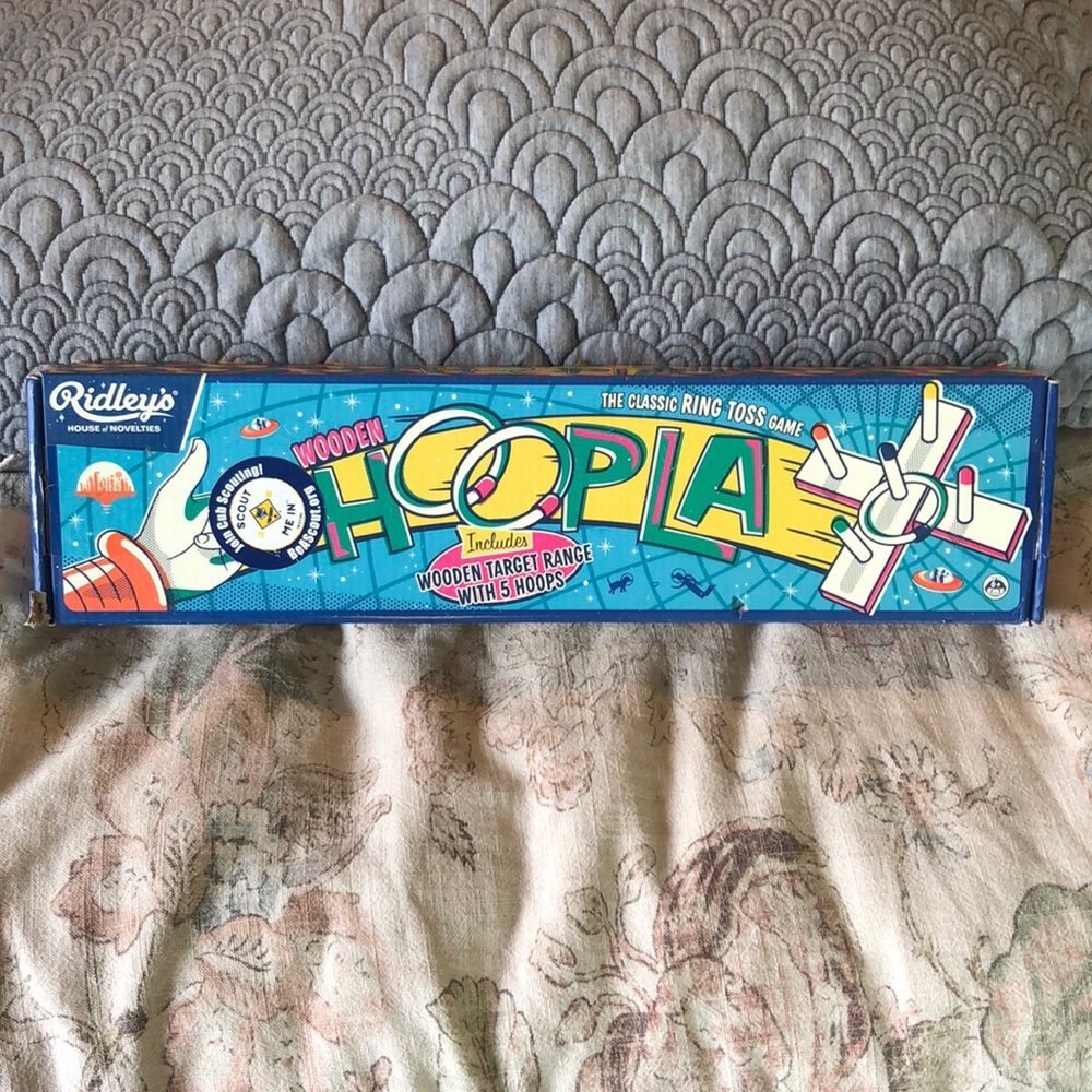 RIDLEY’s WOODEN HOOPLA In-Out/Door Throw Game $39